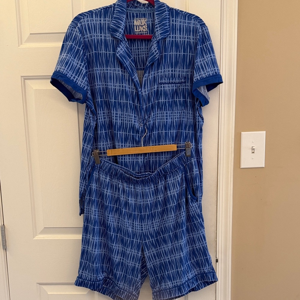 Muk Luks Navy Pajamas